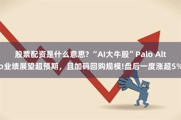 股票配资是什么意思? “AI大牛股”Palo Alto业绩展望超预期，且加码回购规模!盘后一度涨超5%