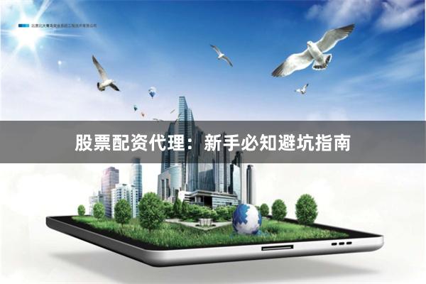股票配资代理:新手必知避坑指南